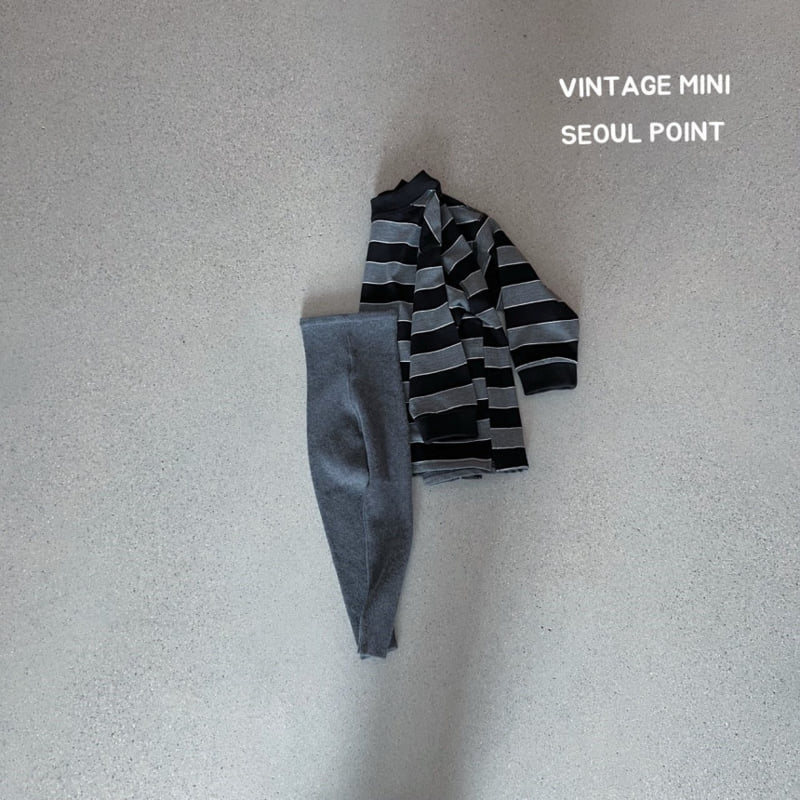 Minipoint - Korean Children Fashion - #childofig - Knit Leggings - 3