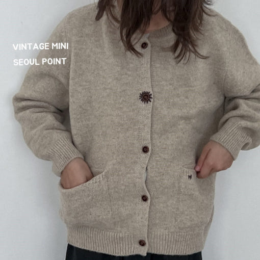 Minipoint - Korean Children Fashion - #childofig - Oat Knit Cardigan - 12
