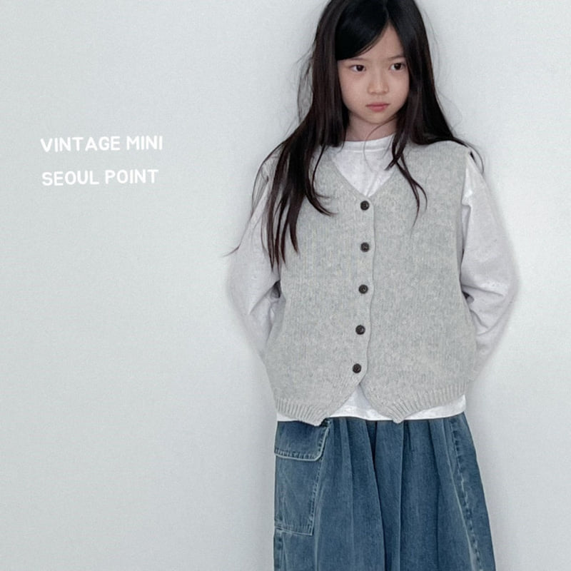 Minipoint - Korean Children Fashion - #childofig - Pocket Denim Skirt Pants - 6