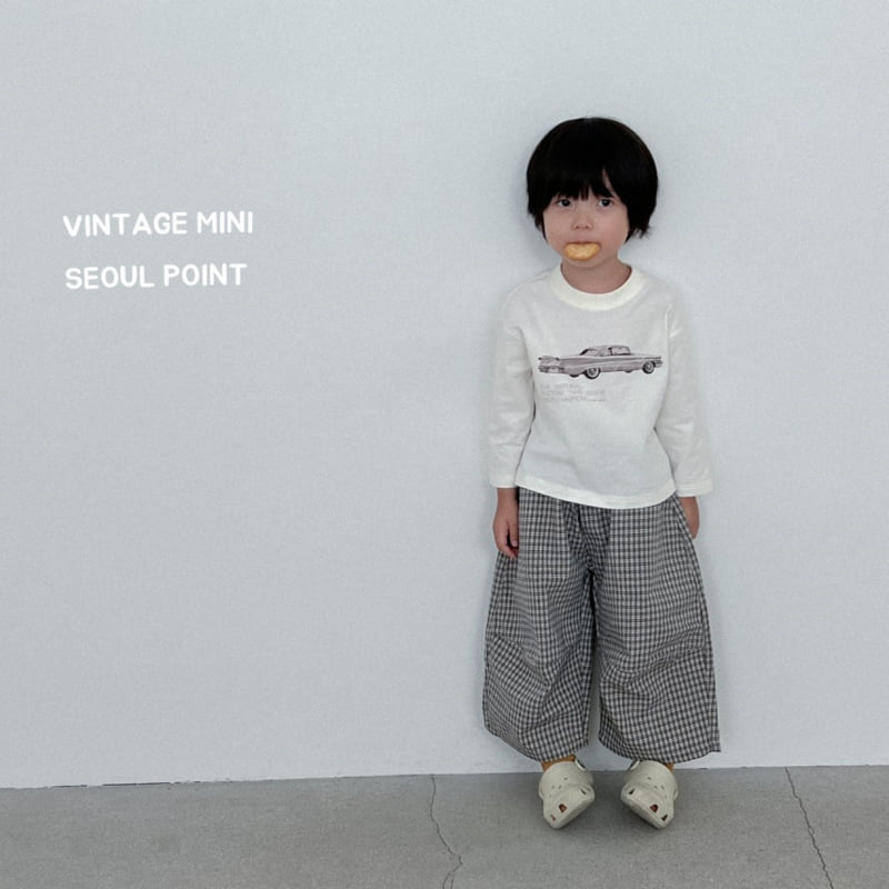 Minipoint - Korean Children Fashion - #childofig - Check Raw Denim Pants - 5