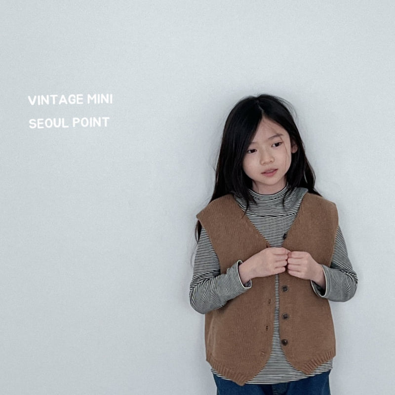 Minipoint - Korean Children Fashion - #childofig - Striped Hood Embroidery Tee - 10