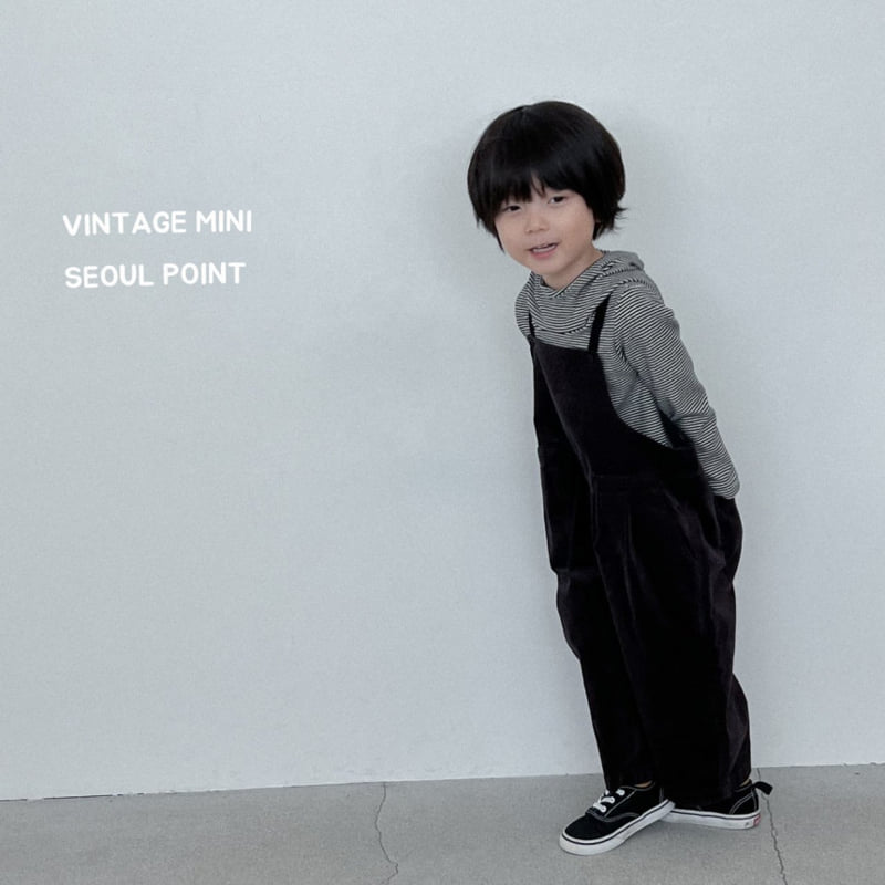 Minipoint - Korean Children Fashion - #childofig - Striped Hood Embroidery Tee - 9