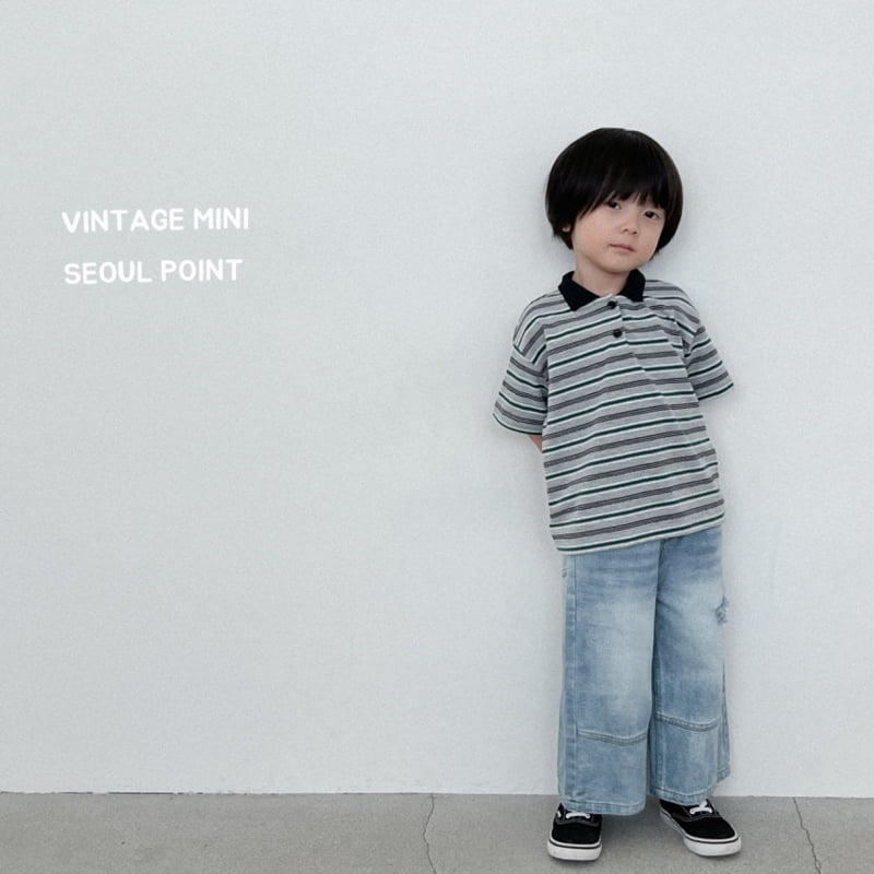 Minipoint - Korean Children Fashion - #childrensboutique - Eorni Denim Pants - 5