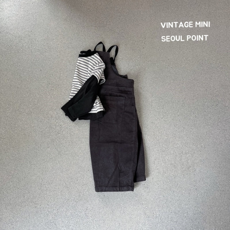 Minipoint - Korean Children Fashion - #childrensboutique - Velvet Overalls - 2