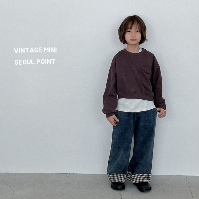 Minipoint - Korean Children Fashion - #designkidswear - Circle Cutoff Sweatshirt - 7