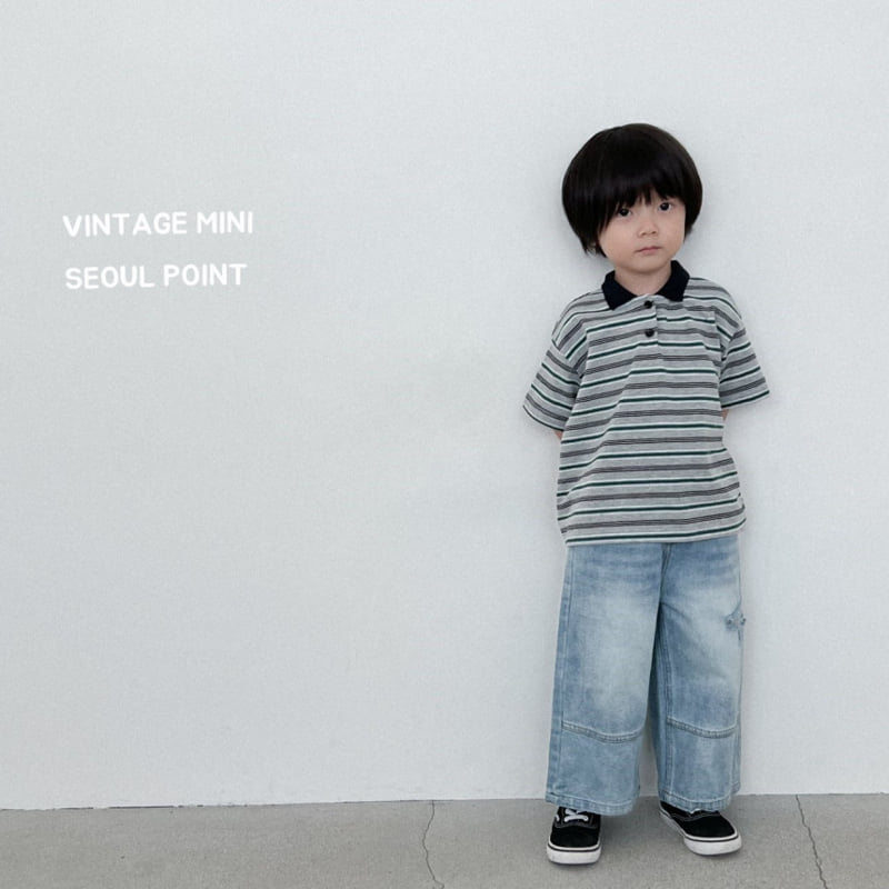 Minipoint - Korean Children Fashion - #designkidswear - Eorni Denim Pants - 6