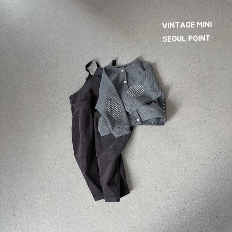 Minipoint - Korean Children Fashion - #designkidswear - Velvet Overalls - 3