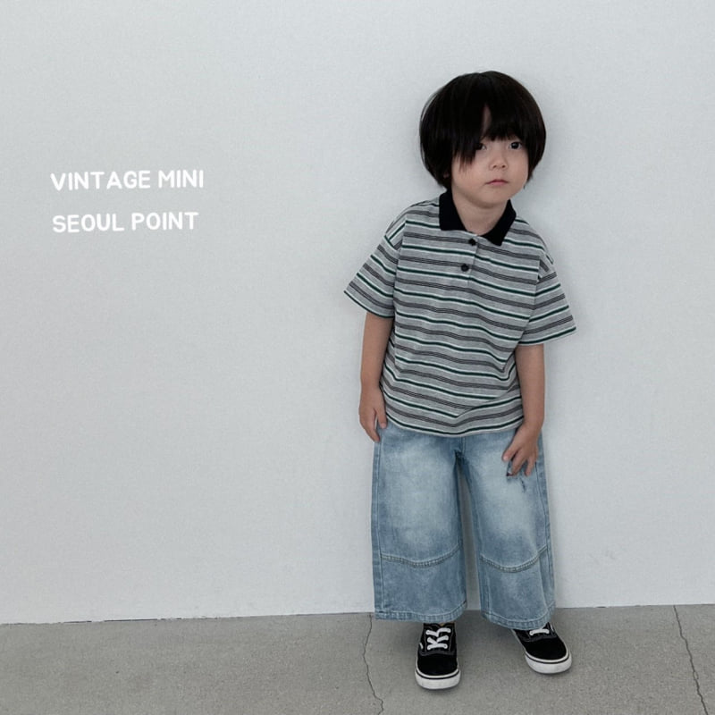 Minipoint - Korean Children Fashion - #discoveringself - Eorni Denim Pants - 7
