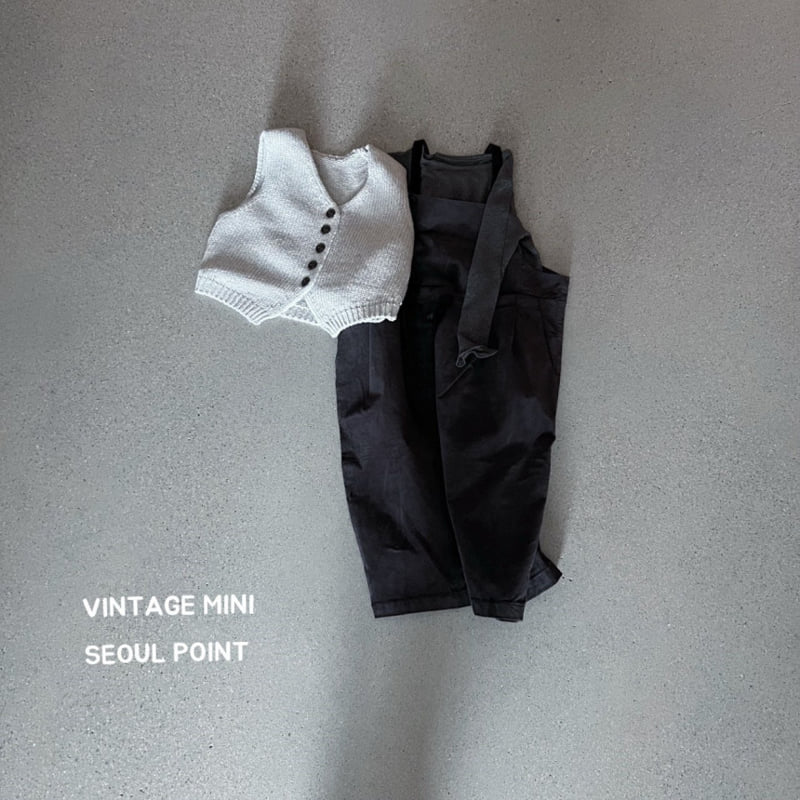 Minipoint - Korean Children Fashion - #designkidswear - Velvet Overalls - 4