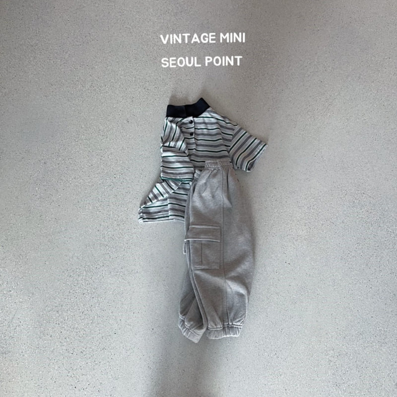 Minipoint - Korean Children Fashion - #discoveringself - Oatmeal Utility Pants - 3