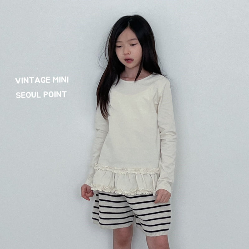 Minipoint - Korean Children Fashion - #discoveringself - Frill Tee - 10