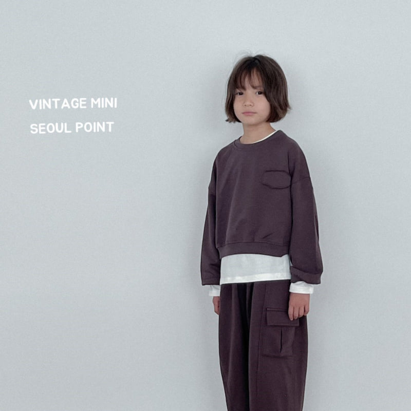 Minipoint - Korean Children Fashion - #fashionkids - Circle Cutoff Sweatshirt - 9