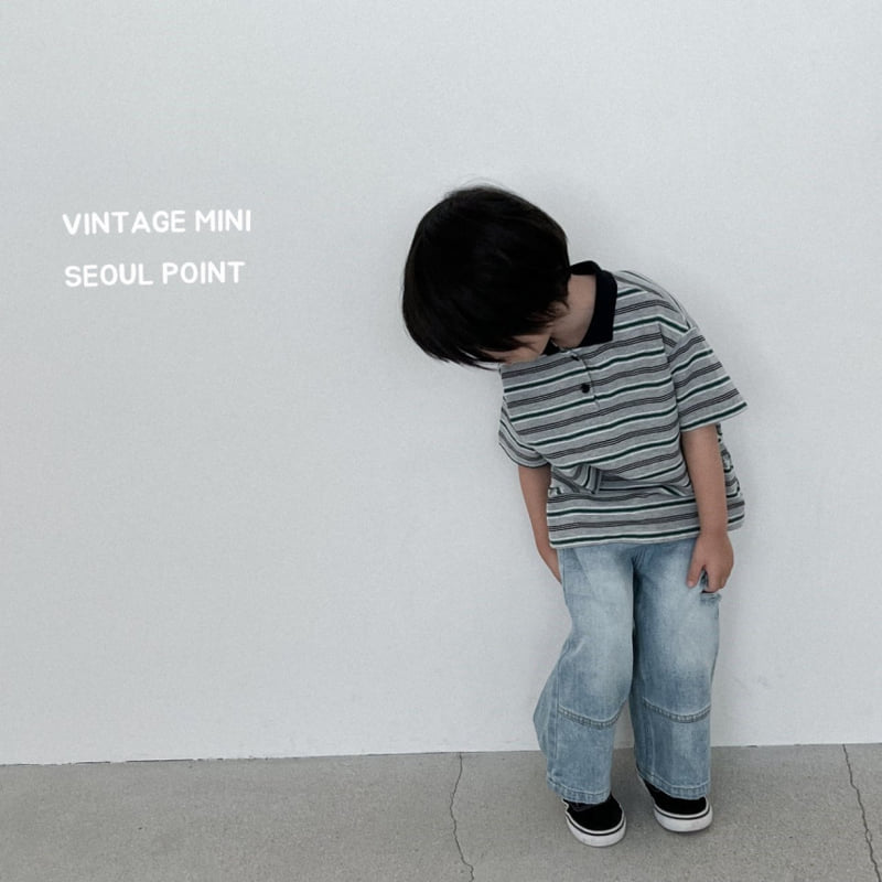 Minipoint - Korean Children Fashion - #fashionkids - Eorni Denim Pants - 8