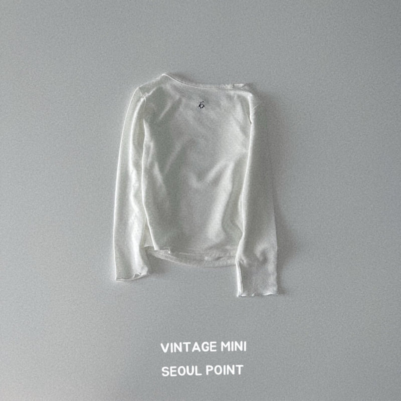 Minipoint - Korean Children Fashion - #fashionkids - Eyelet Cat Butt Tee