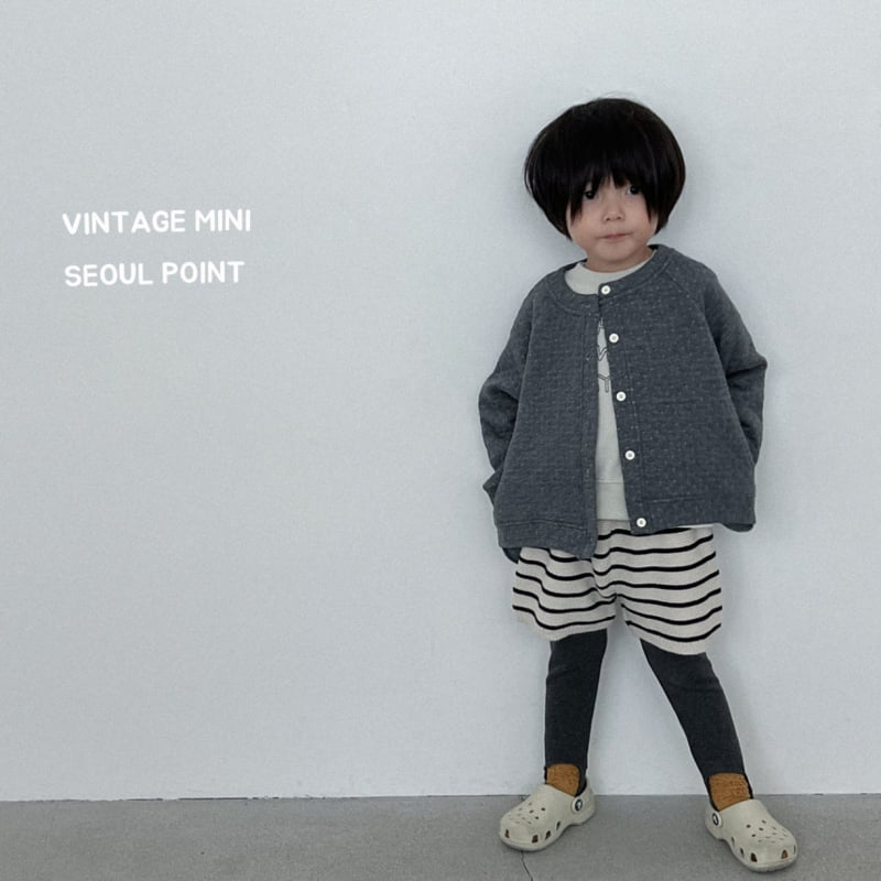 Minipoint - Korean Children Fashion - #fashionkids - Striped Knit Shorts - 12