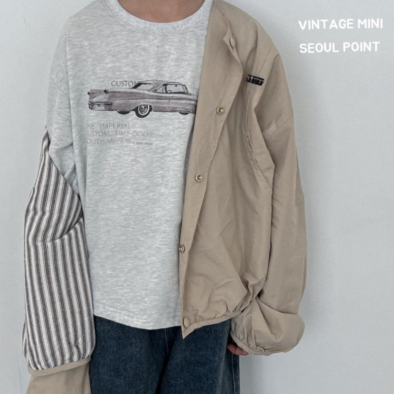 Minipoint - Korean Children Fashion - #fashionkids - Check Name Tag Jacket - 9