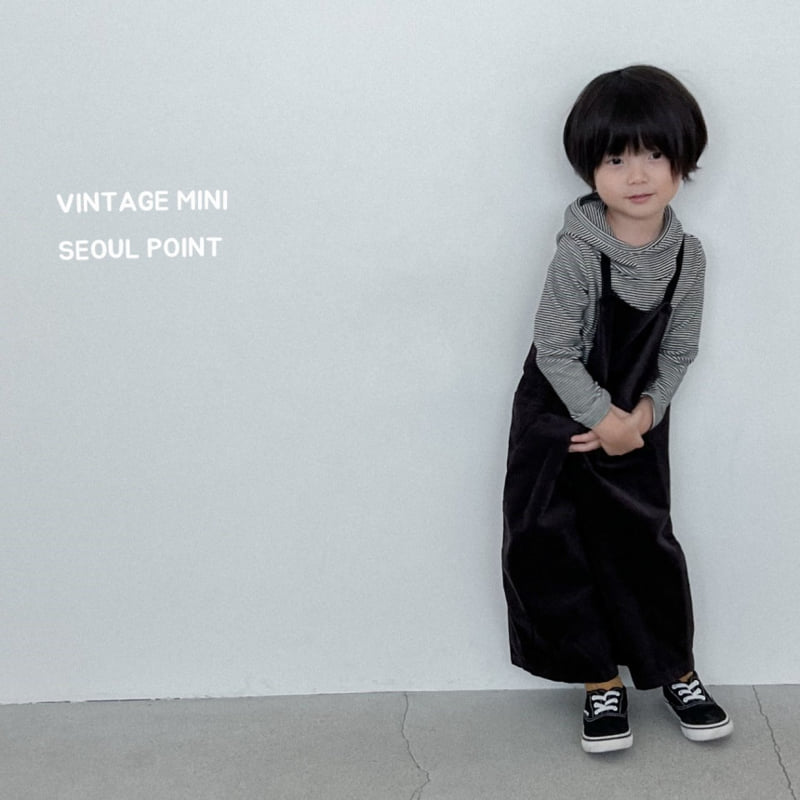 Minipoint - Korean Children Fashion - #kidsshorts - Velvet Overalls - 6
