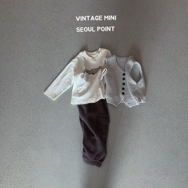 Minipoint - Korean Children Fashion - #kidsshorts - Oatmeal Utility Pants - 5