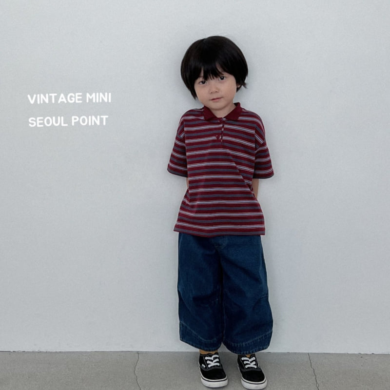 Minipoint - Korean Children Fashion - #kidsshorts - Knee Denim Pants - 3