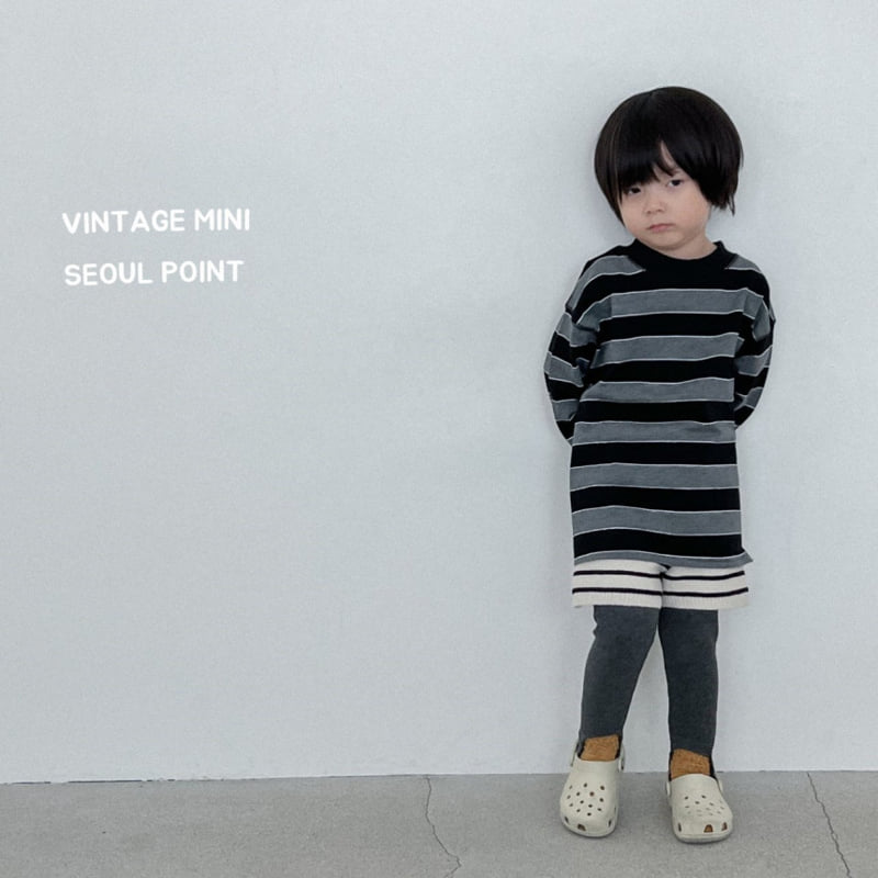 Minipoint - Korean Children Fashion - #fashionkids - Wide Stripe Sweatshirt - 4