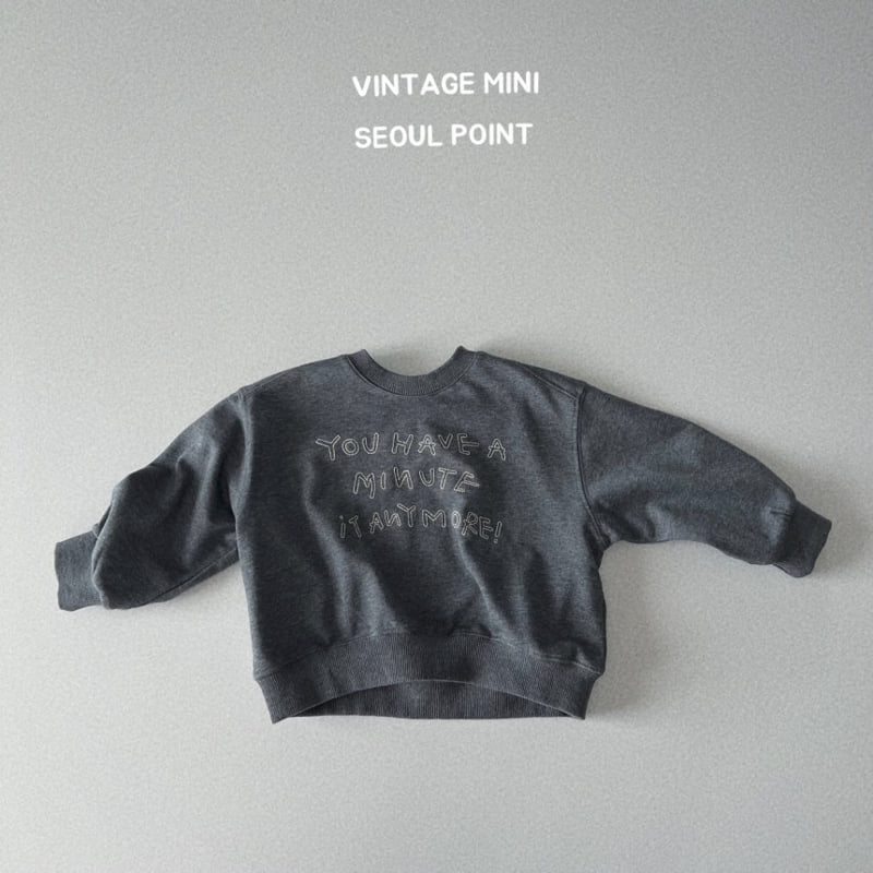 Minipoint - Korean Children Fashion - #kidsstore - MINUTE Sweatshirt