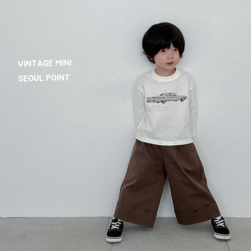 Minipoint - Korean Children Fashion - #littlefashionista - Wide Hem Pants - 5
