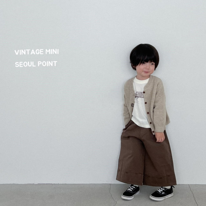 Minipoint - Korean Children Fashion - #littlefashionista - Oat Knit Cardigan - 5