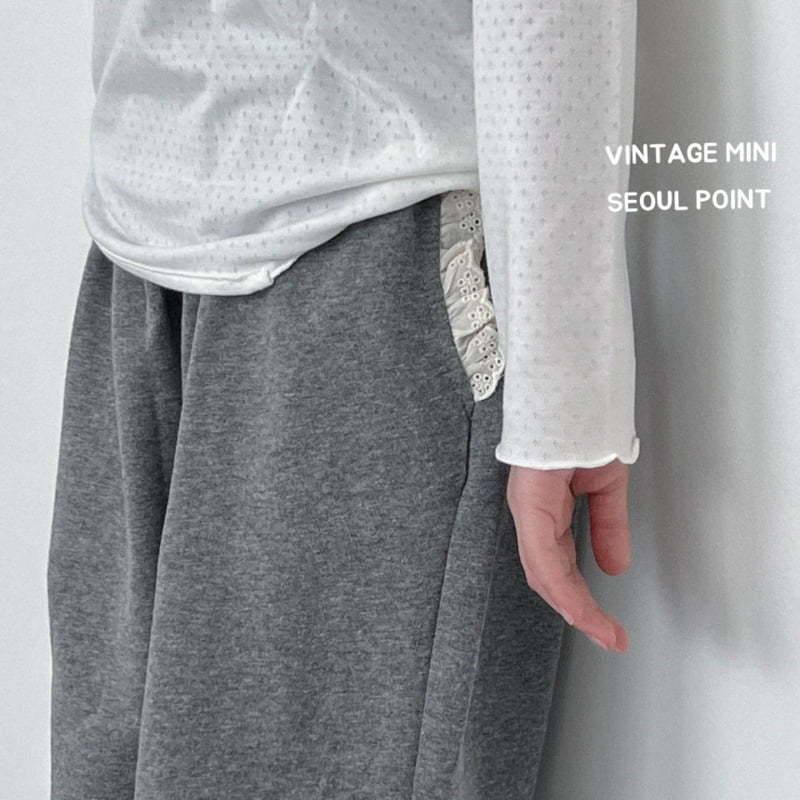 Minipoint - Korean Children Fashion - #magicofchildhood - Eyelet Cat Butt Tee - 7