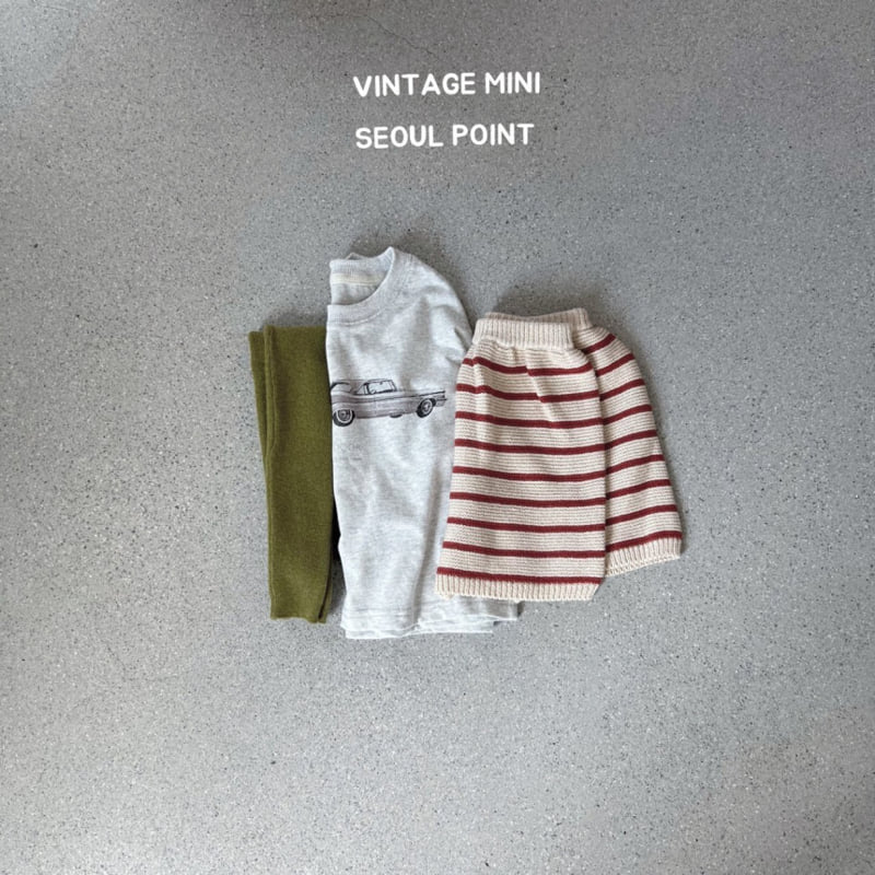 Minipoint - Korean Children Fashion - #magicofchildhood - Striped Knit Shorts - 2