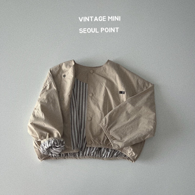 Minipoint - Korean Children Fashion - #magicofchildhood - Check Name Tag Jacket