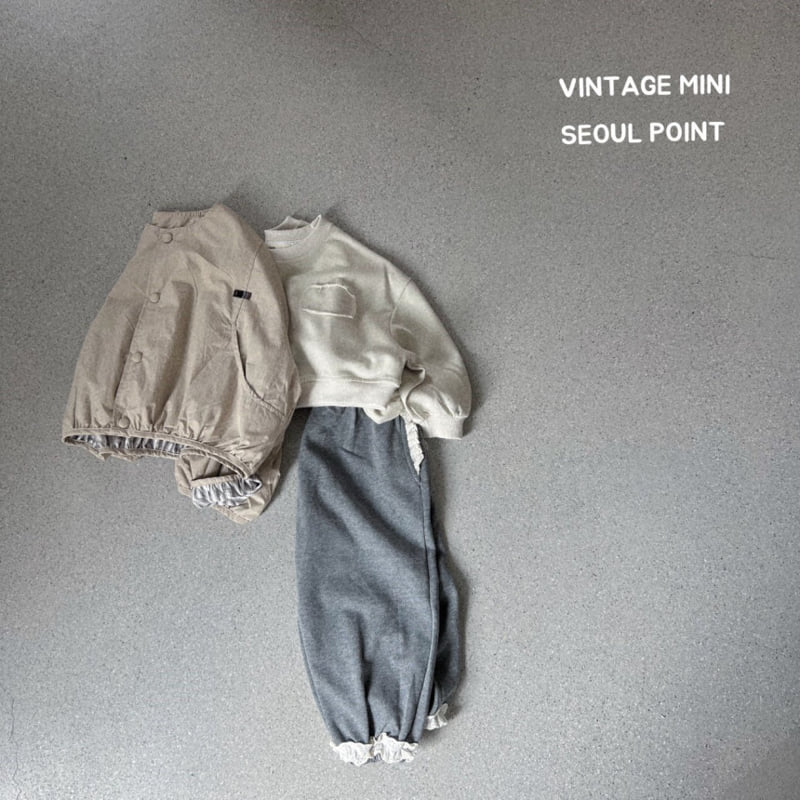 Minipoint - Korean Children Fashion - #minifashionista - Circle Cutoff Sweatshirt - 2