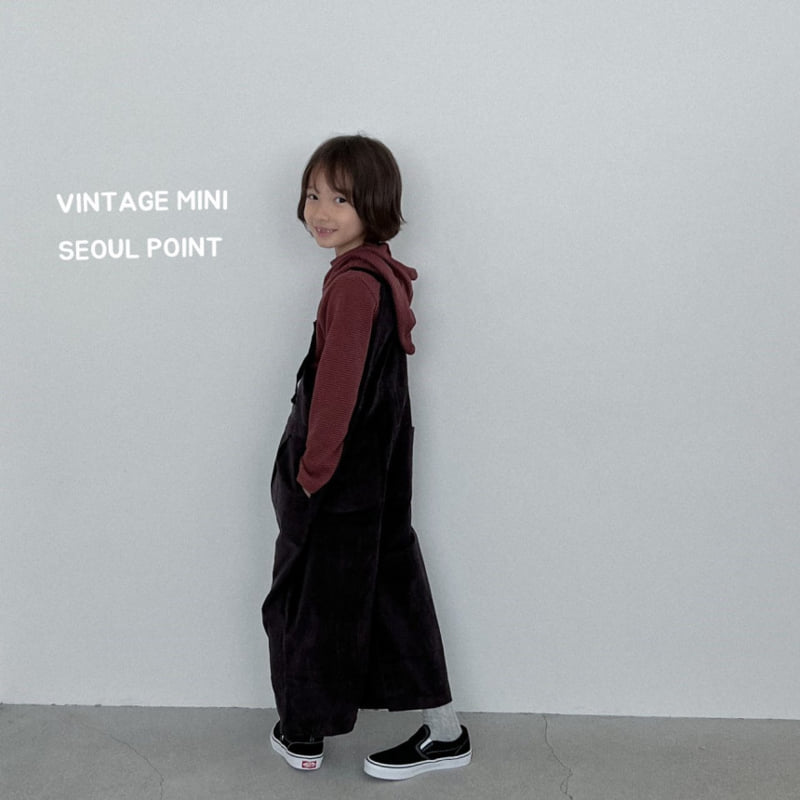 Minipoint - Korean Children Fashion - #minifashionista - Velvet Overalls - 12