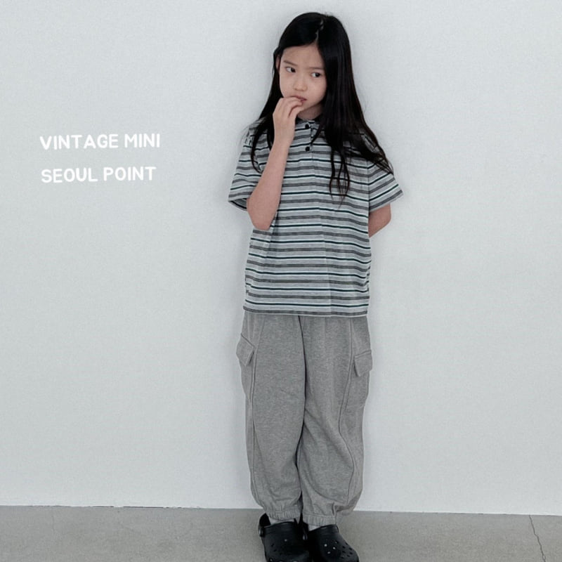 Minipoint - Korean Children Fashion - #minifashionista - Oatmeal Utility Pants - 11