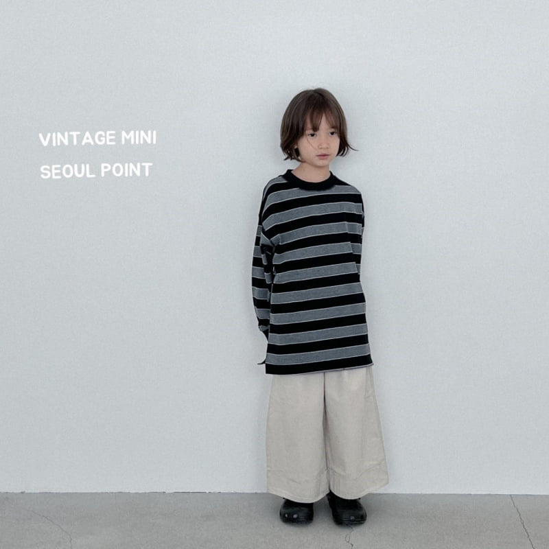 Minipoint - Korean Children Fashion - #minifashionista - Wide Stripe Sweatshirt - 10