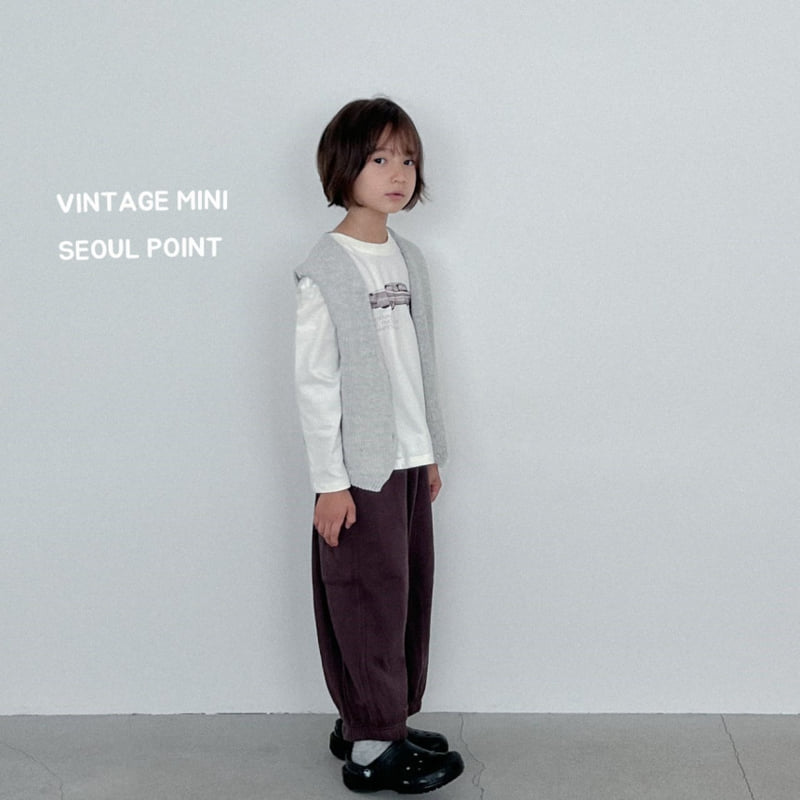 Minipoint - Korean Children Fashion - #prettylittlegirls - Oatmeal Utility Pants - 12