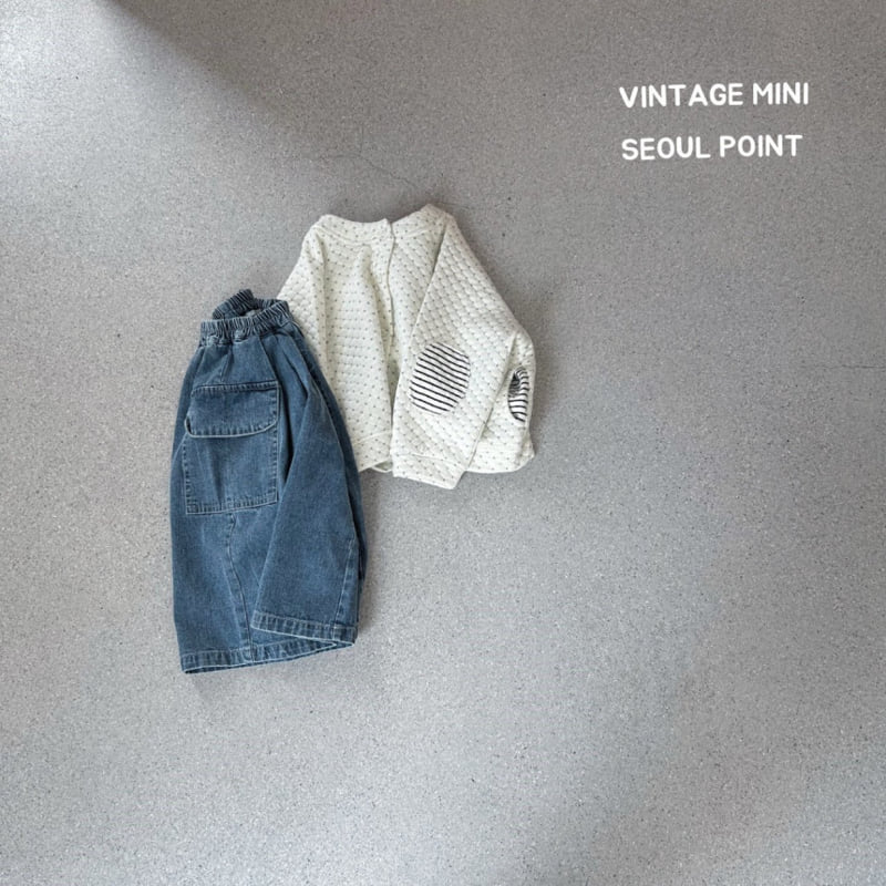 Minipoint - Korean Children Fashion - #prettylittlegirls - Pocket Denim Skirt Pants - 2