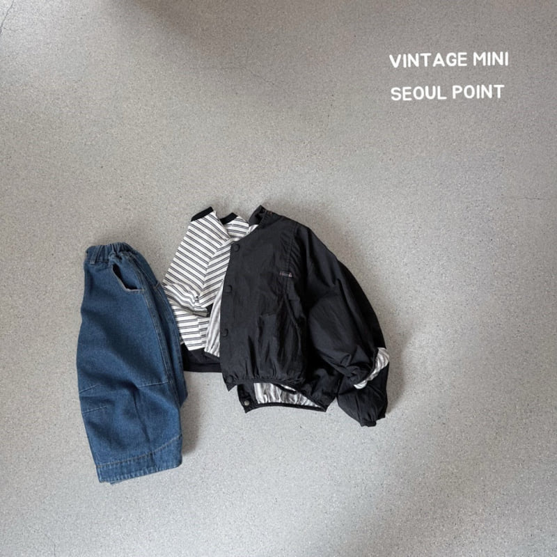 Minipoint - Korean Children Fashion - #prettylittlegirls - Check Name Tag Jacket - 3