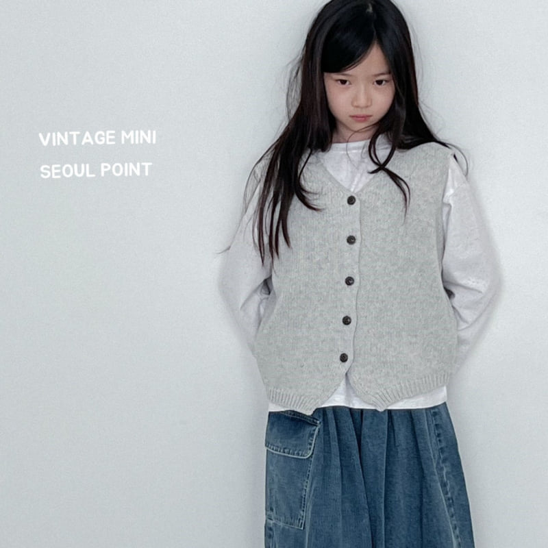 Minipoint - Korean Children Fashion - #stylishchildhood - Pocket Denim Skirt Pants - 5
