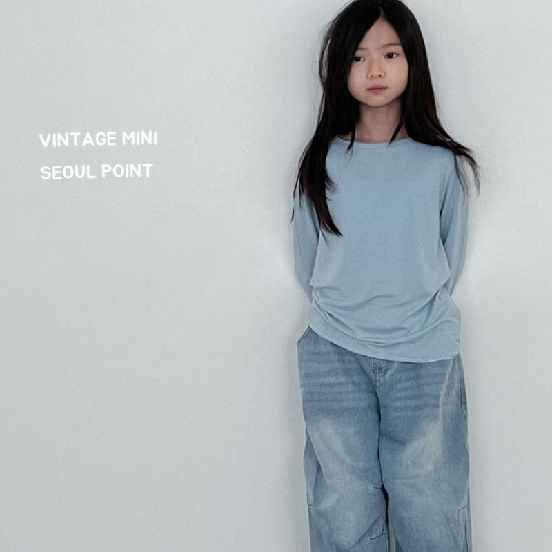 Minipoint - Korean Children Fashion - #todddlerfashion - Eyelet Cat Butt Tee - 10
