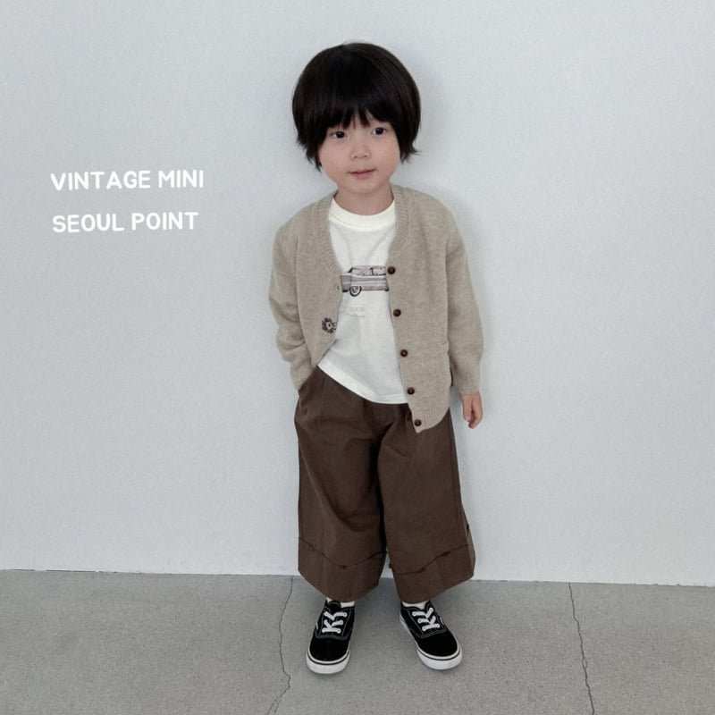 Minipoint - Korean Children Fashion - #todddlerfashion - Oat Knit Cardigan - 9