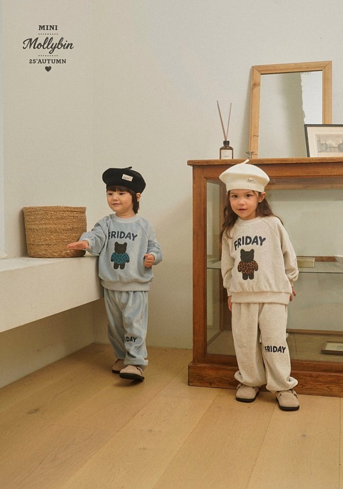 Mollybin - Korean Children Fashion - #kidzfashiontrend - Cozy Velvet Set - 4