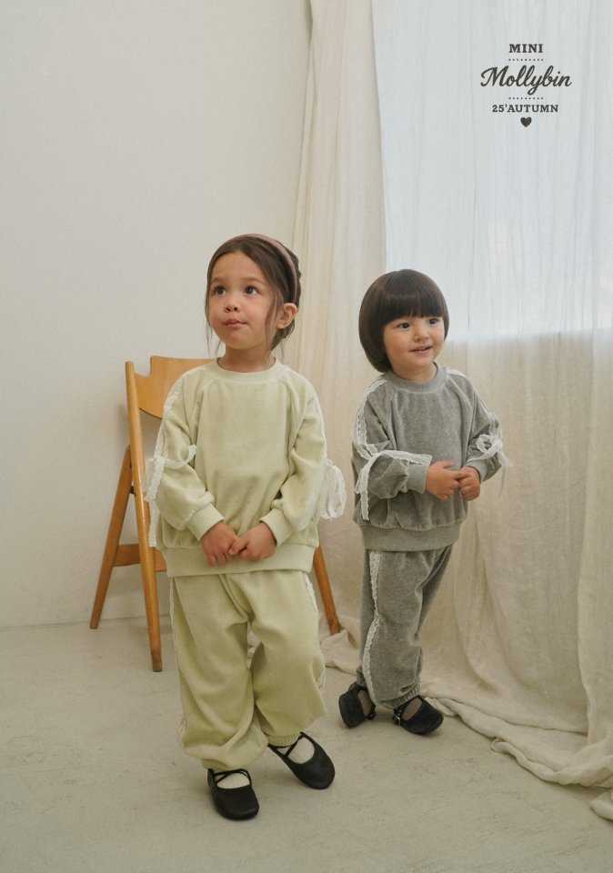 Mollybin - Korean Children Fashion - #Kfashion4kids - Lace Velvet Pants - 2