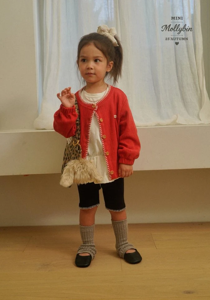 Mollybin - Korean Children Fashion - #childofig - Cuddle Embroidery Cardigan - 3