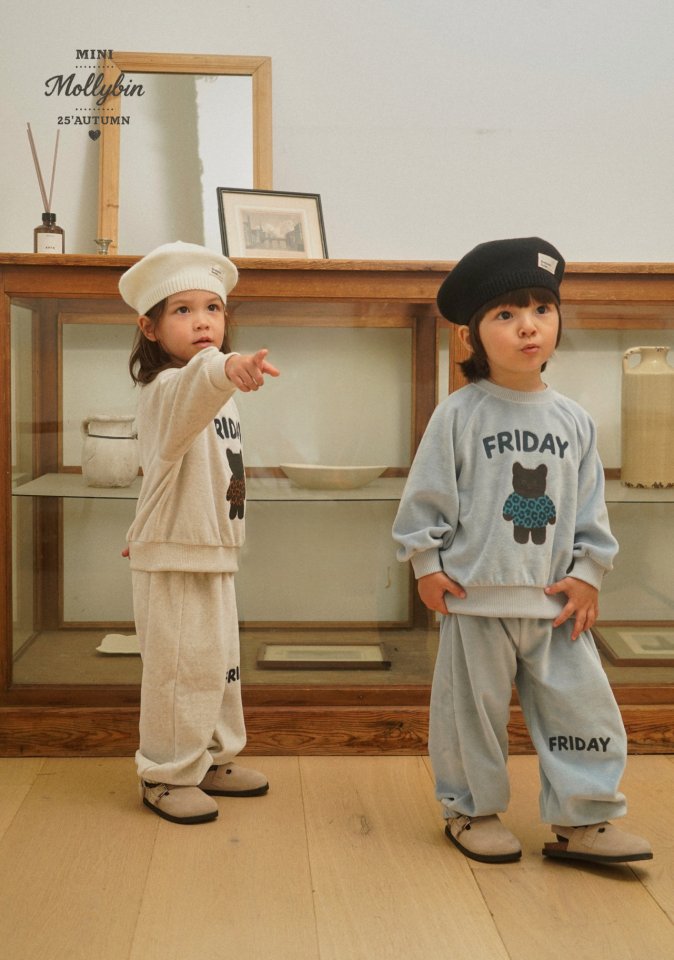 Mollybin - Korean Children Fashion - #childofig - Cozy Velvet Set - 9