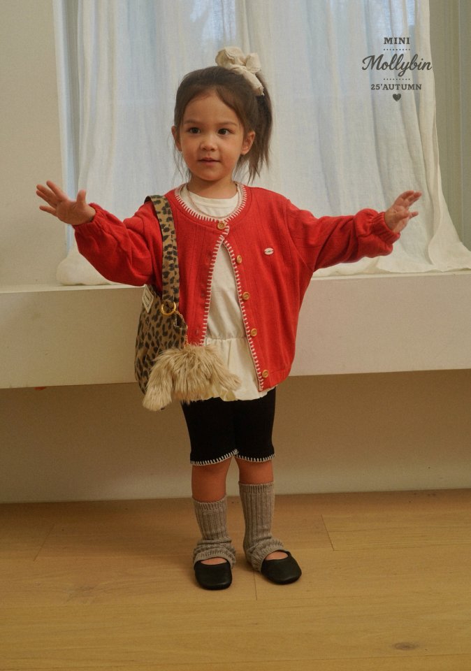 Mollybin - Korean Children Fashion - #childofig - Cuddle Embroidery Cardigan - 4