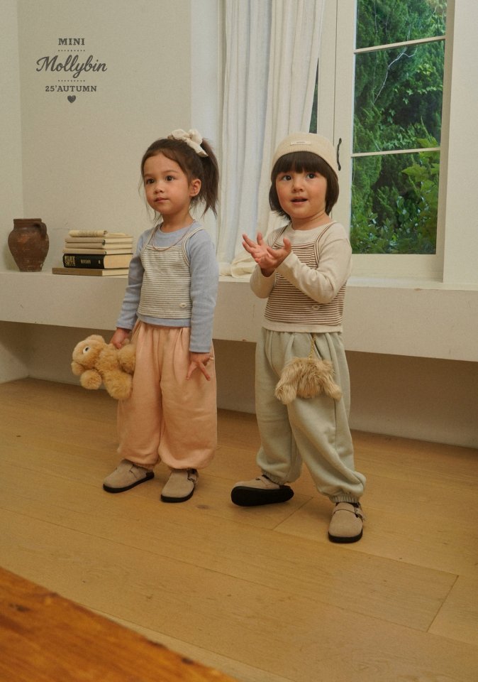 Mollybin - Korean Children Fashion - #designkidswear - Manon Pintuck Jogger Pants - 3
