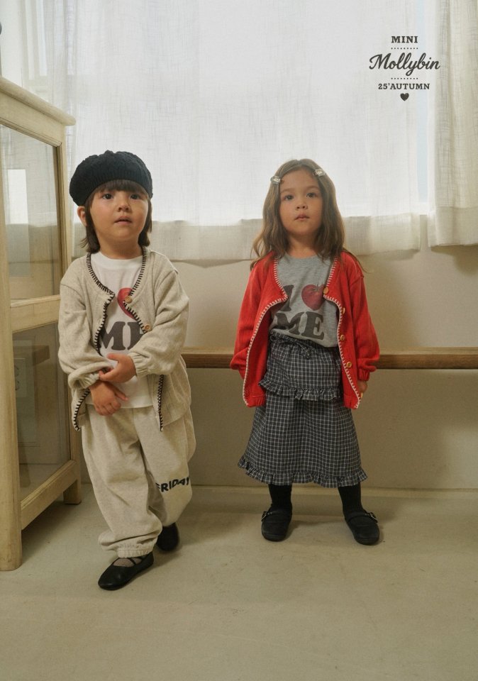 Mollybin - Korean Children Fashion - #designkidswear - Leah Check Skirt - 2