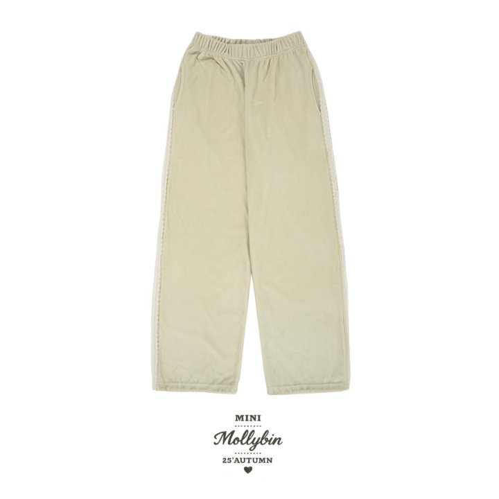 Mollybin - Korean Children Fashion - #designkidswear - Lace Velvet Pants - 10