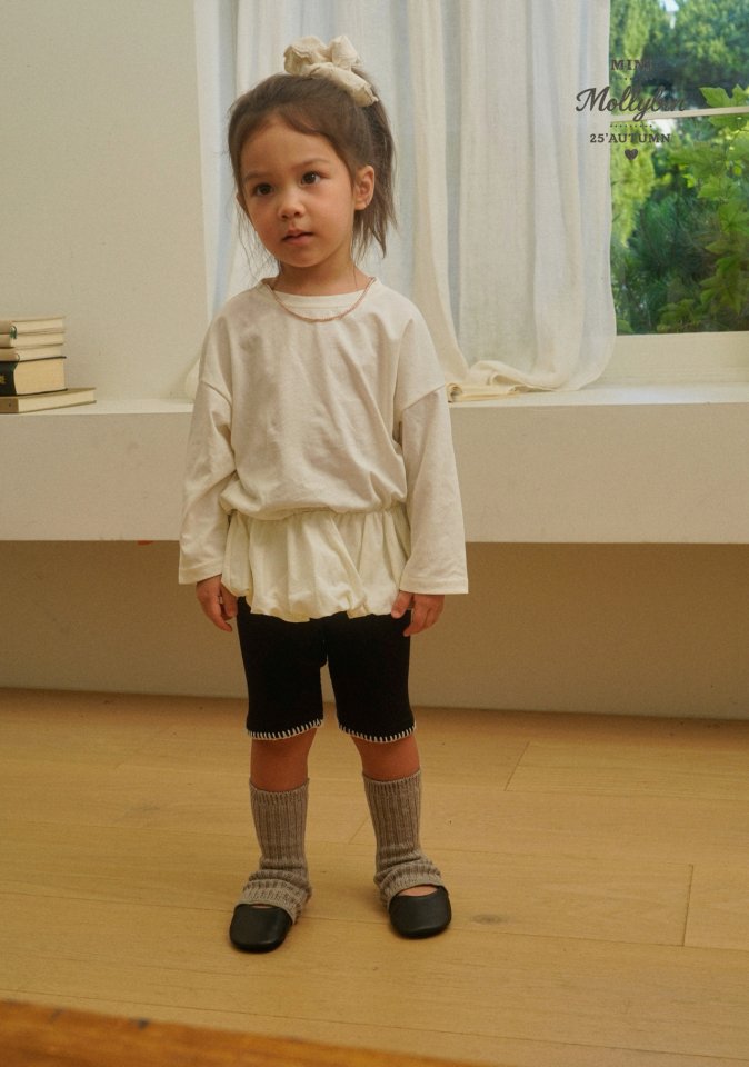 Mollybin - Korean Children Fashion - #discoveringself - Cuddle Embroidery Leggings - 9