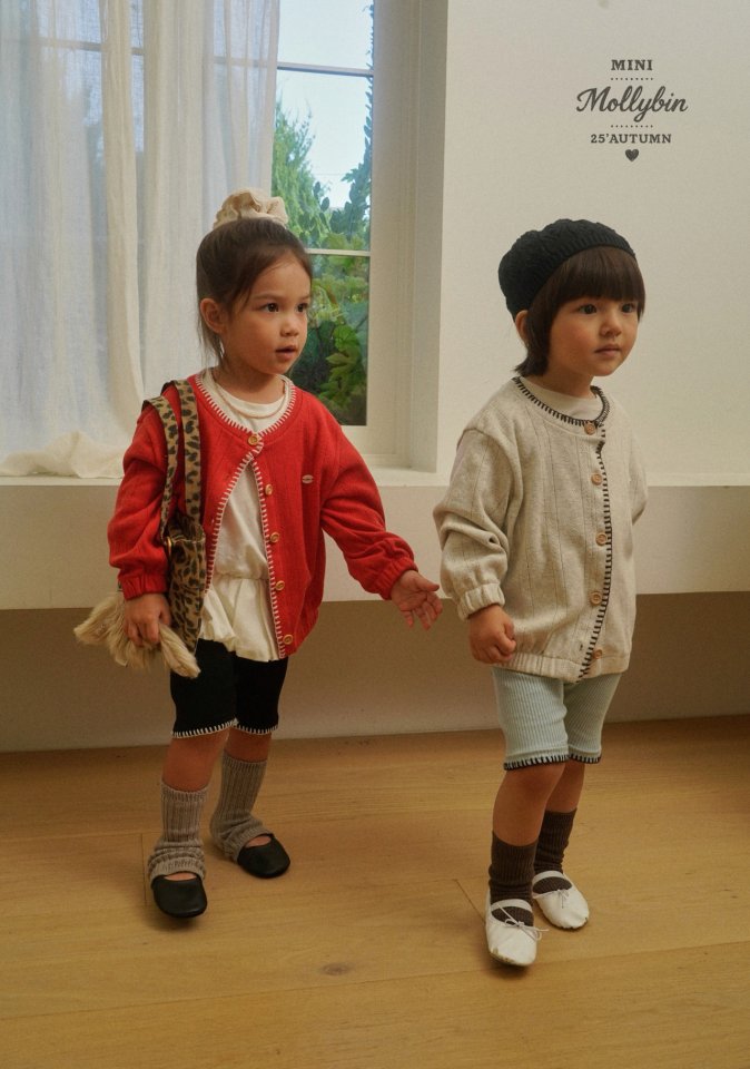 Mollybin - Korean Children Fashion - #discoveringself - Cuddle Embroidery Cardigan - 6